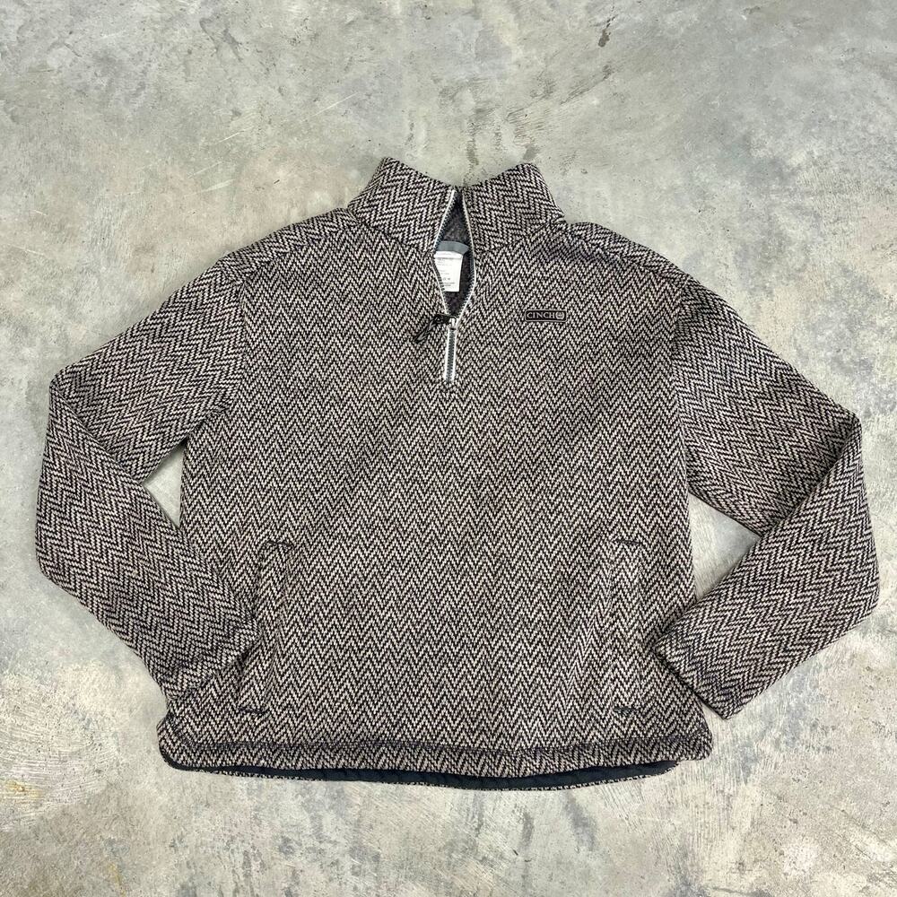 Cinch Black and White Zigzag Sweatshirt